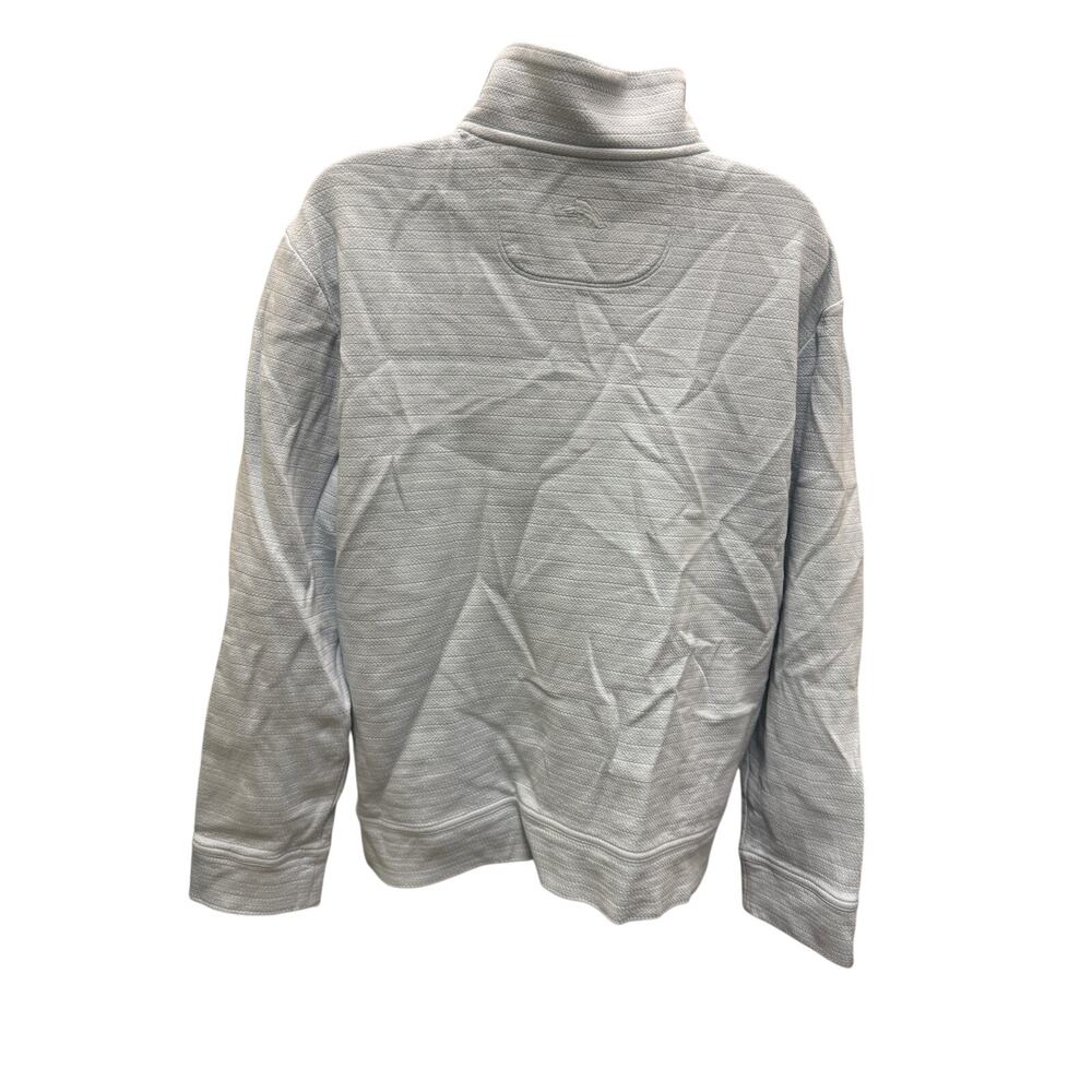 Tommy Bahama Mens S 1/4 Zip Pullover Sweater Blue Marlin Pima Cotton Thick golf - Picture 5 of 6